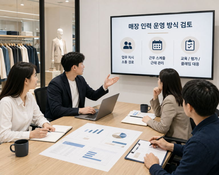판매직 인력을 적법하게 운영하려면 현장에서 무엇을 지켜야 하나요?